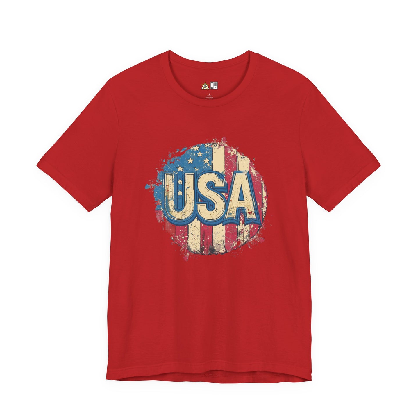USA Raw Spirit – Unisex Patriotic Streetwear Tee
