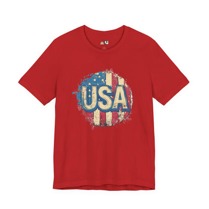 USA Raw Spirit – Unisex Patriotic Streetwear Tee