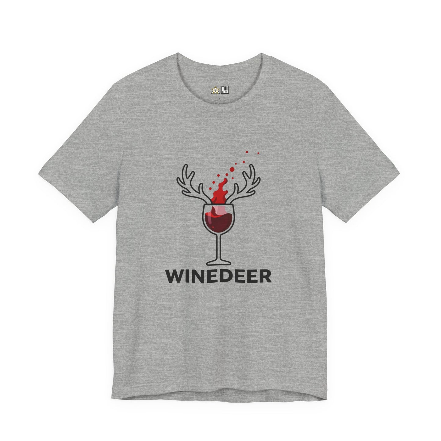 Wine Deer Authority – Unisex Bold Graphic Streetwear Tee