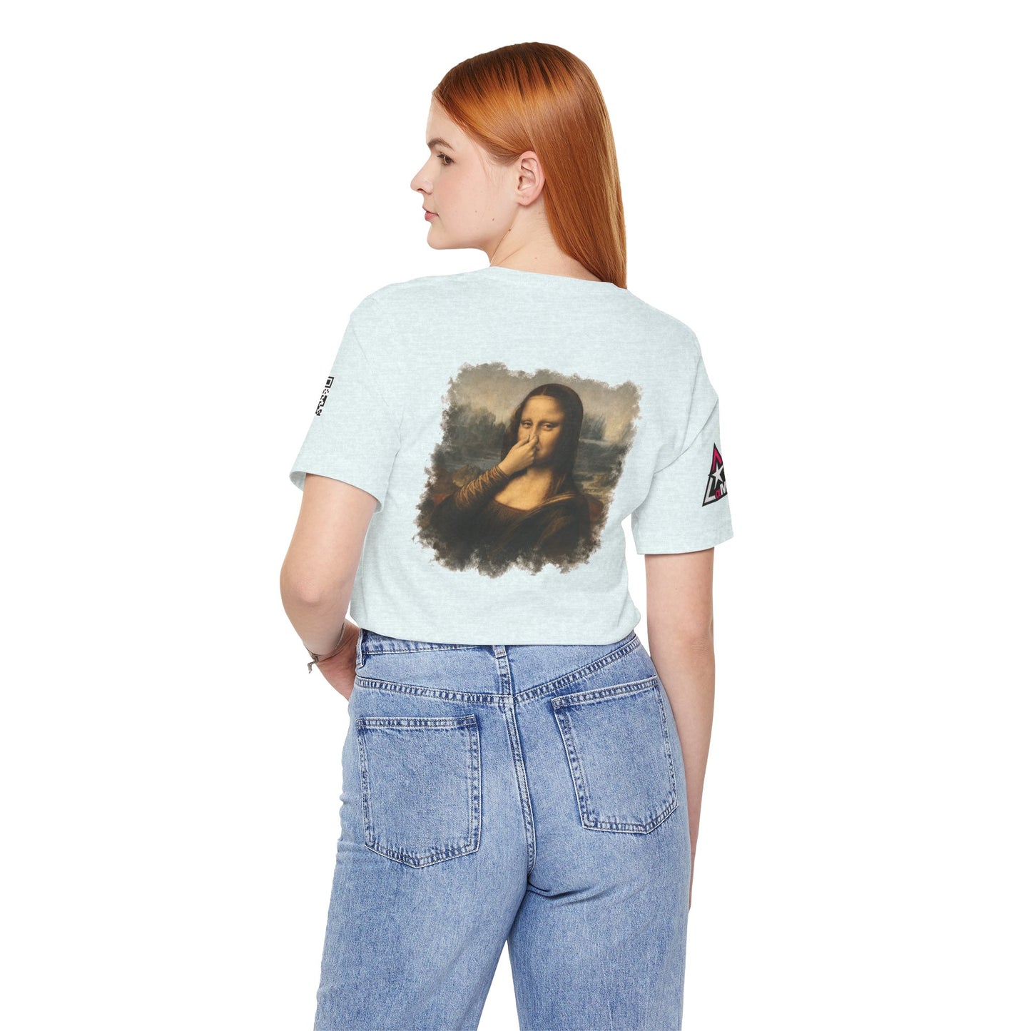 Something Smells Like Bullshit Graphic T-Shirt | Mona Lisa Parody Tee