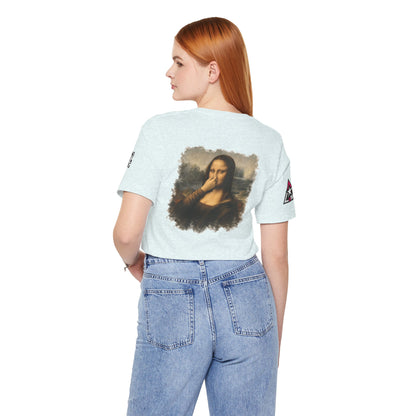 Something Smells Like Bullshit Graphic T-Shirt | Mona Lisa Parody Tee