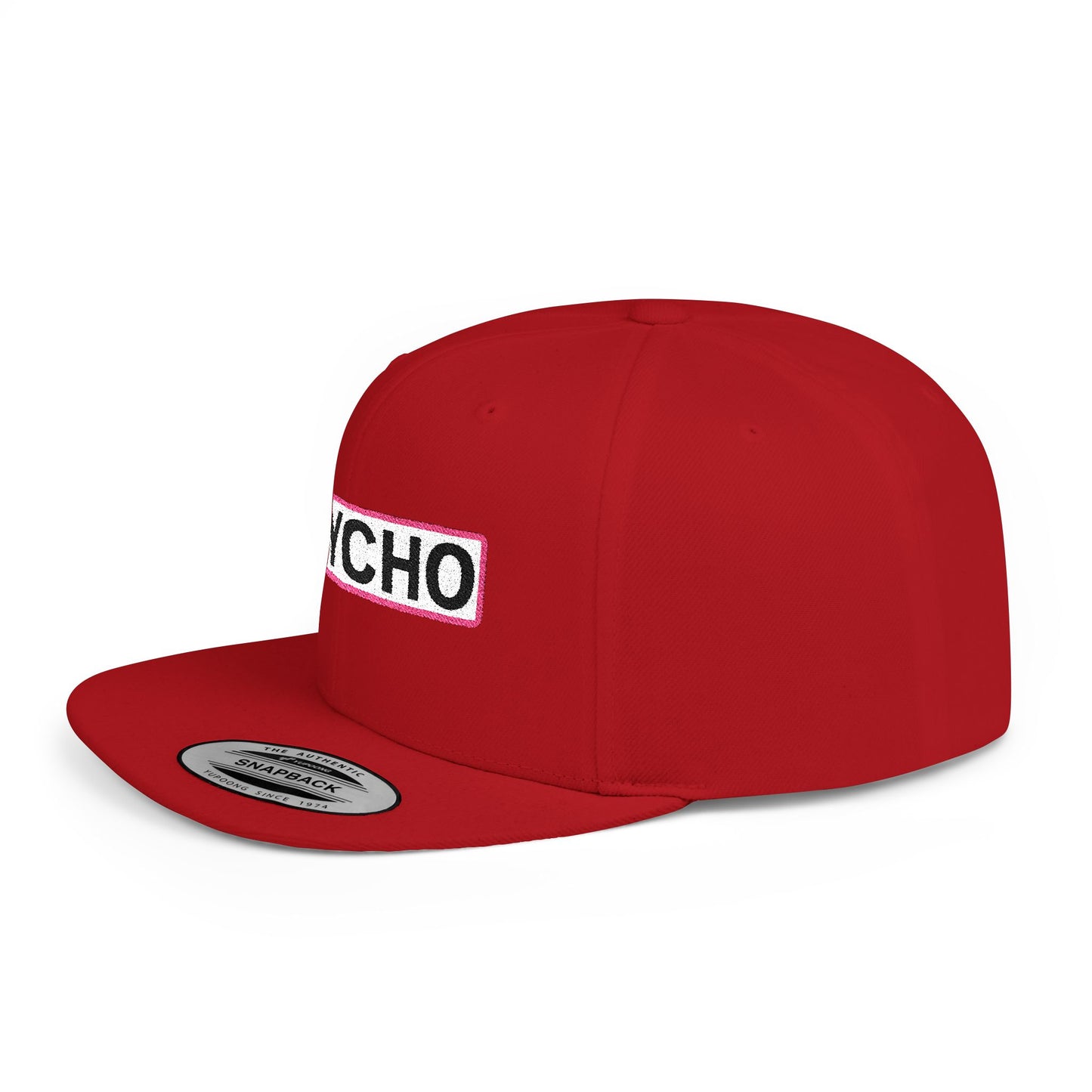 PSYCHO Embroidered Snapback Hat | Funny Statement Cap | Bold Streetwear Flat Bill | Conversation Starter Gift