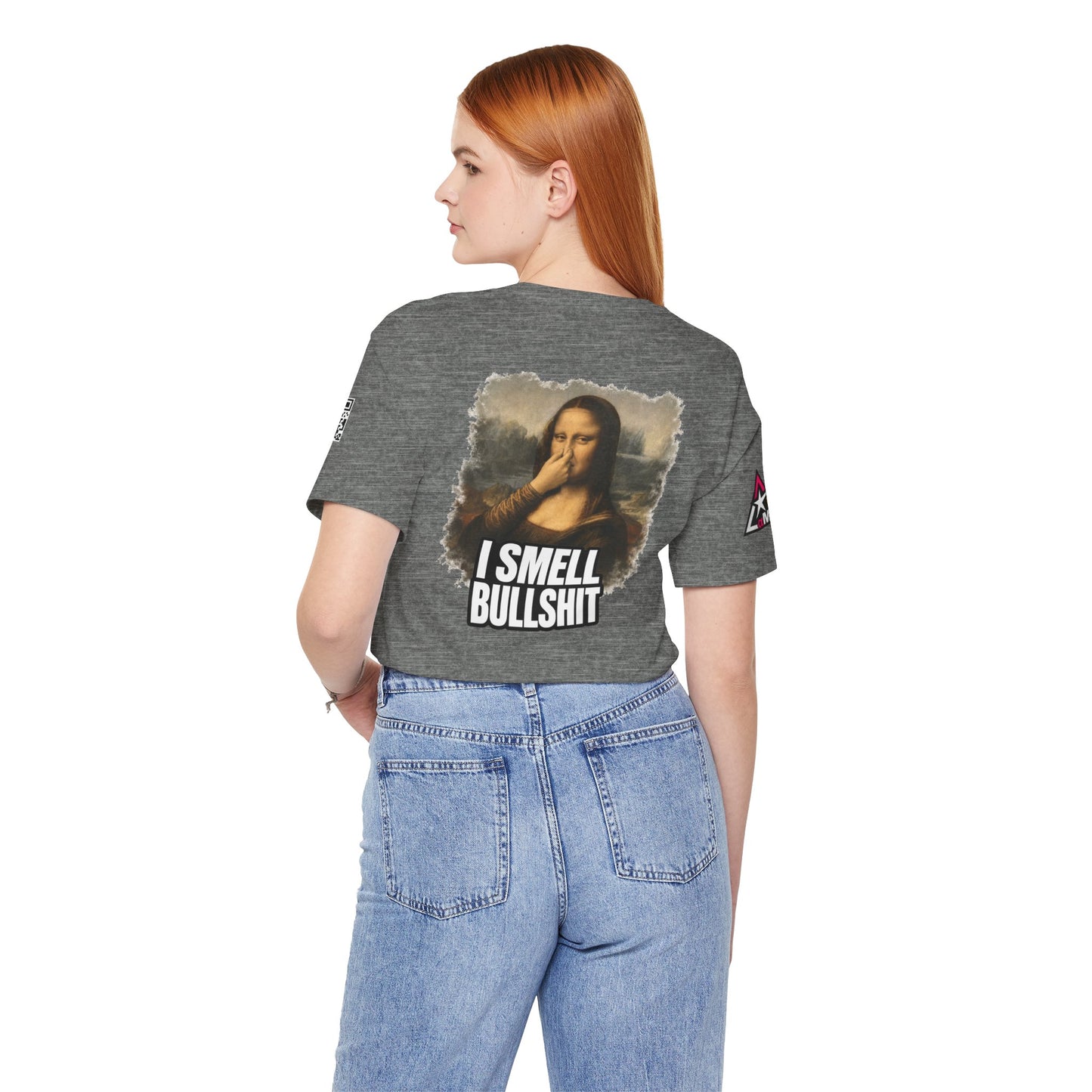 I Smell Bullshit – Funny Mona Lisa Parody Graphic Tee