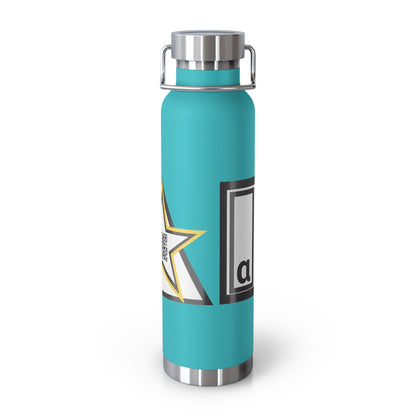 BOUTEILLE ISOTHERME DE 22 OZ – RESTEZ VIGILANT. RESTEZ HYDRATÉ.