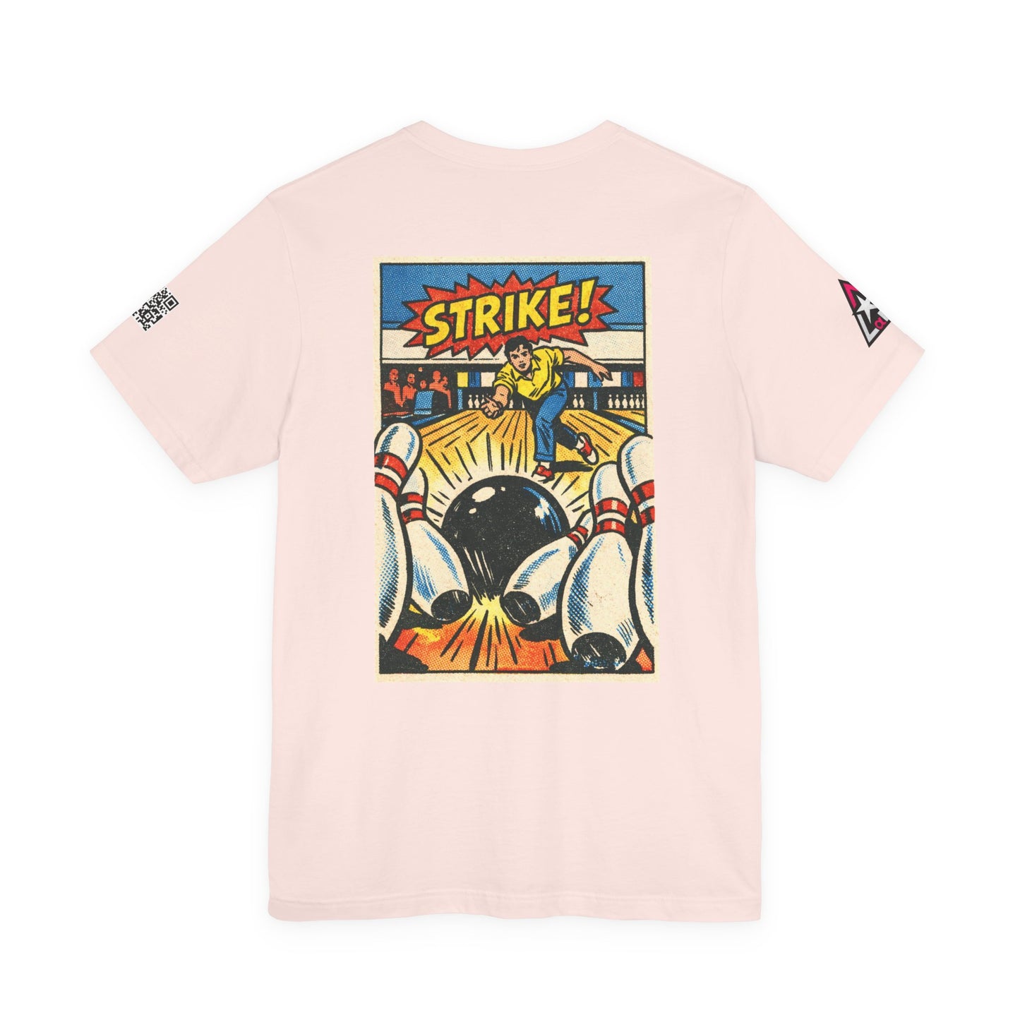Strike Graphic T-Shirt | Bowling Streetwear Tee | Retro Bowling Shirt  STRIKE.