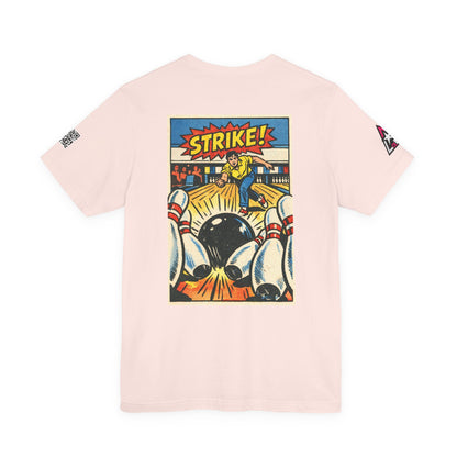 Strike Graphic T-Shirt | Bowling Streetwear Tee | Retro Bowling Shirt  STRIKE.