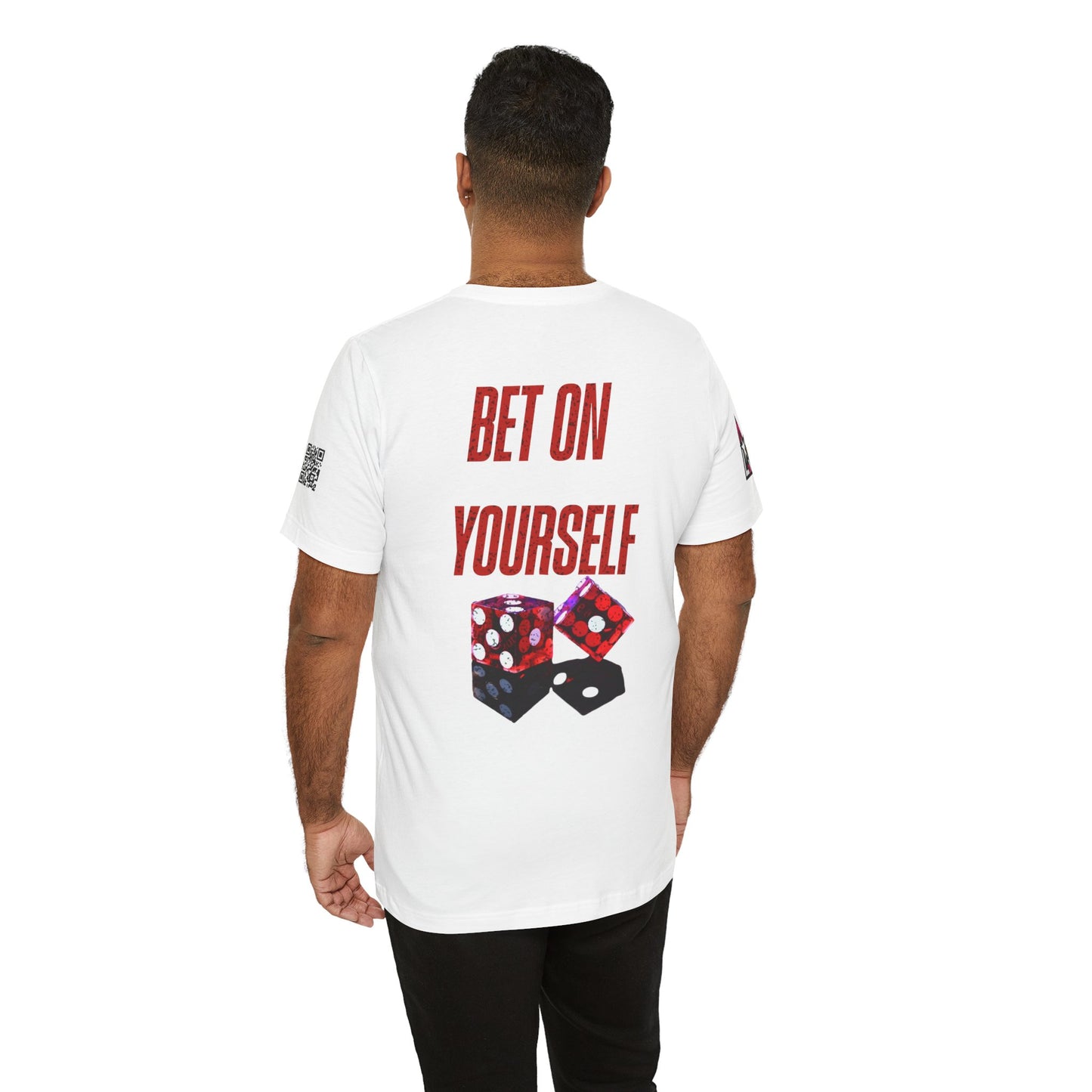 BET ON YOURSELF Graphic T-Shirt | Motivational Streetwear Tee | Dice Graphic Shirt