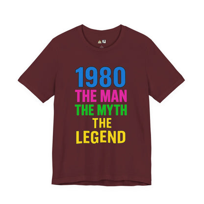 Born a Legend Since 1980 (editable)– Unisex Streetwear Graphic Tee