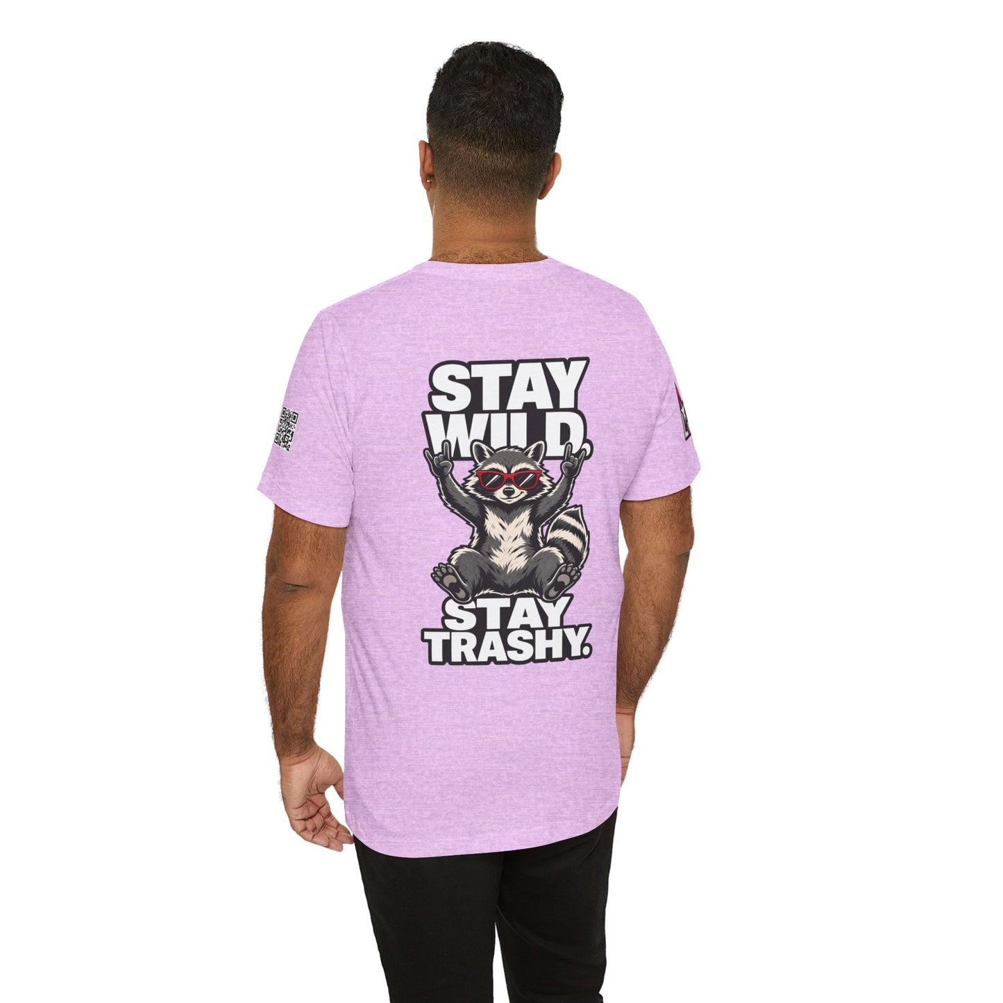 Stay Wild, Stay Trashy – Funny Raccoon Graphic Tee