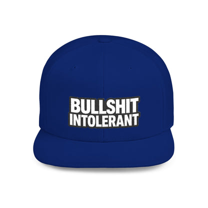 Bullshit Intolerant – Funny Sarcastic Streetwear Snapback