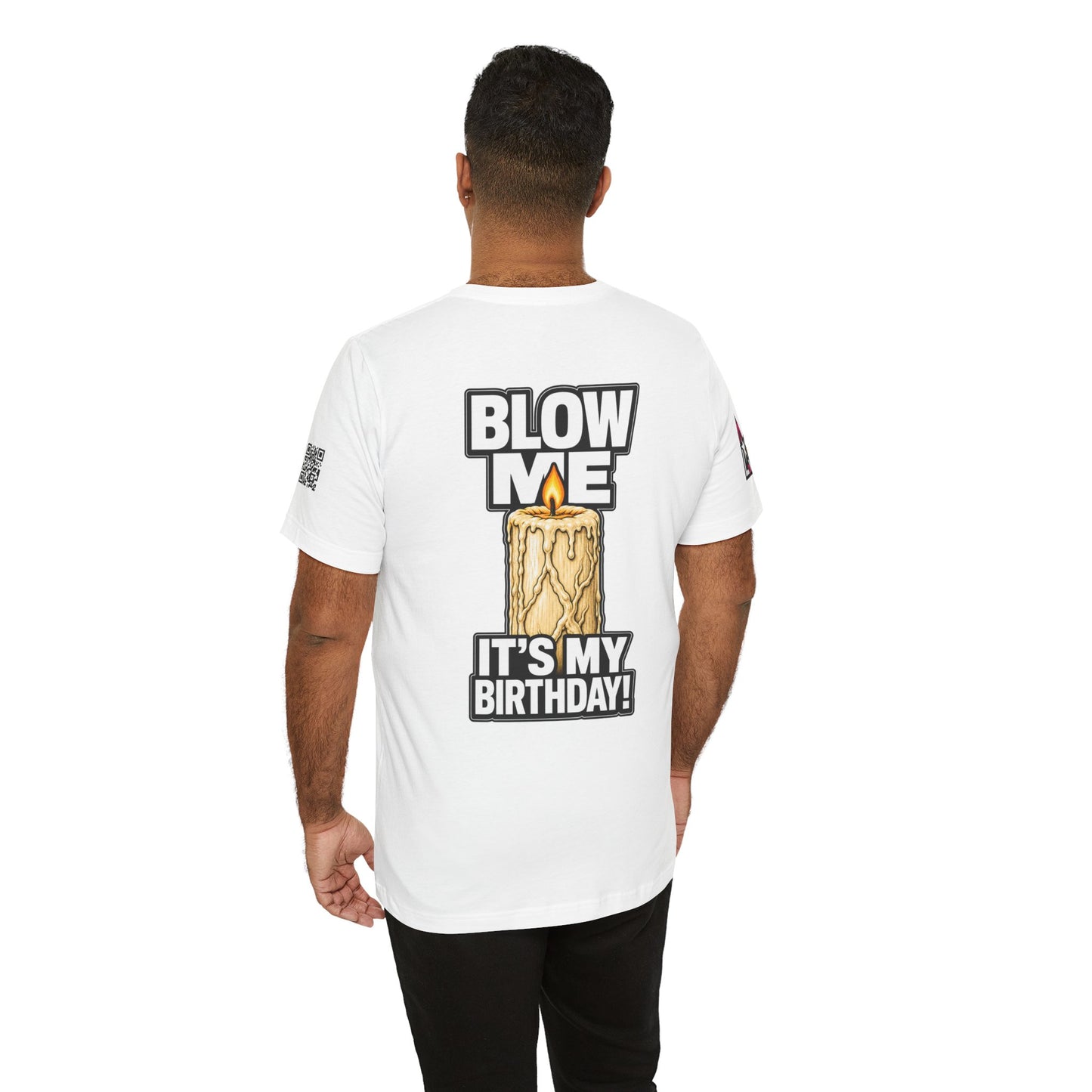 Blow Me, It’s My Birthday – Funny Birthday Candle Graphic Tee