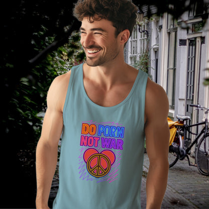 Do Porn Not War Peace Symbol Design Tank Top product type