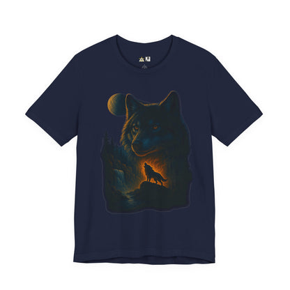 Midnight Wolf Instinct Tee – Unisex Streetwear Graphic Tee