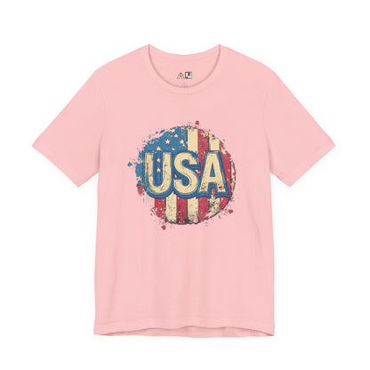 USA Raw Spirit – Unisex Patriotic Streetwear Tee