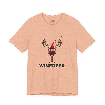 Wine Deer Authority – Unisex Bold Graphic Streetwear Tee