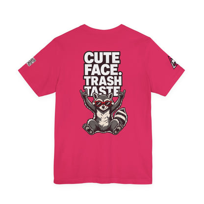 Cute Face, Trash Taste – Funny Raccoon Graphic Tee