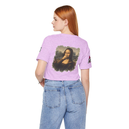 Something Smells Like Bullshit Graphic T-Shirt | Mona Lisa Parody Tee