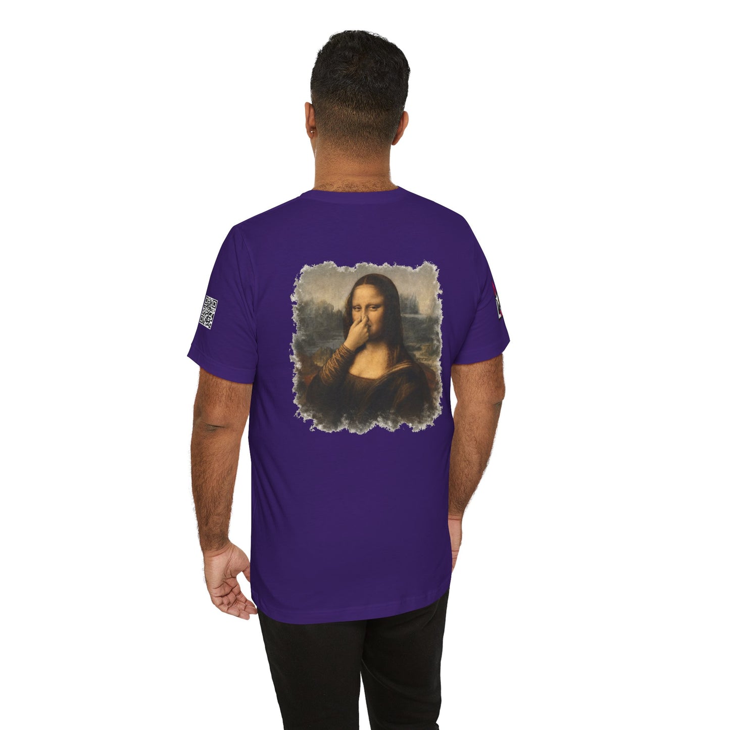 Something Smells Like Bullshit Graphic T-Shirt | Mona Lisa Parody Tee