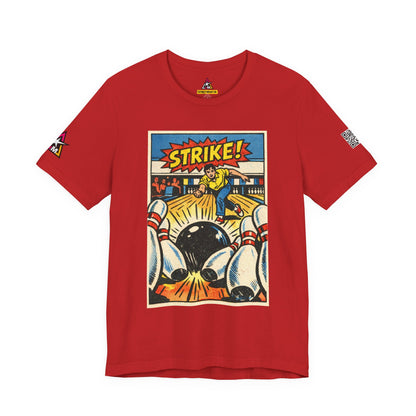 Strike Graphic T-Shirt | Bowling Streetwear Tee | Retro Bowling Shirt  STRIKE.