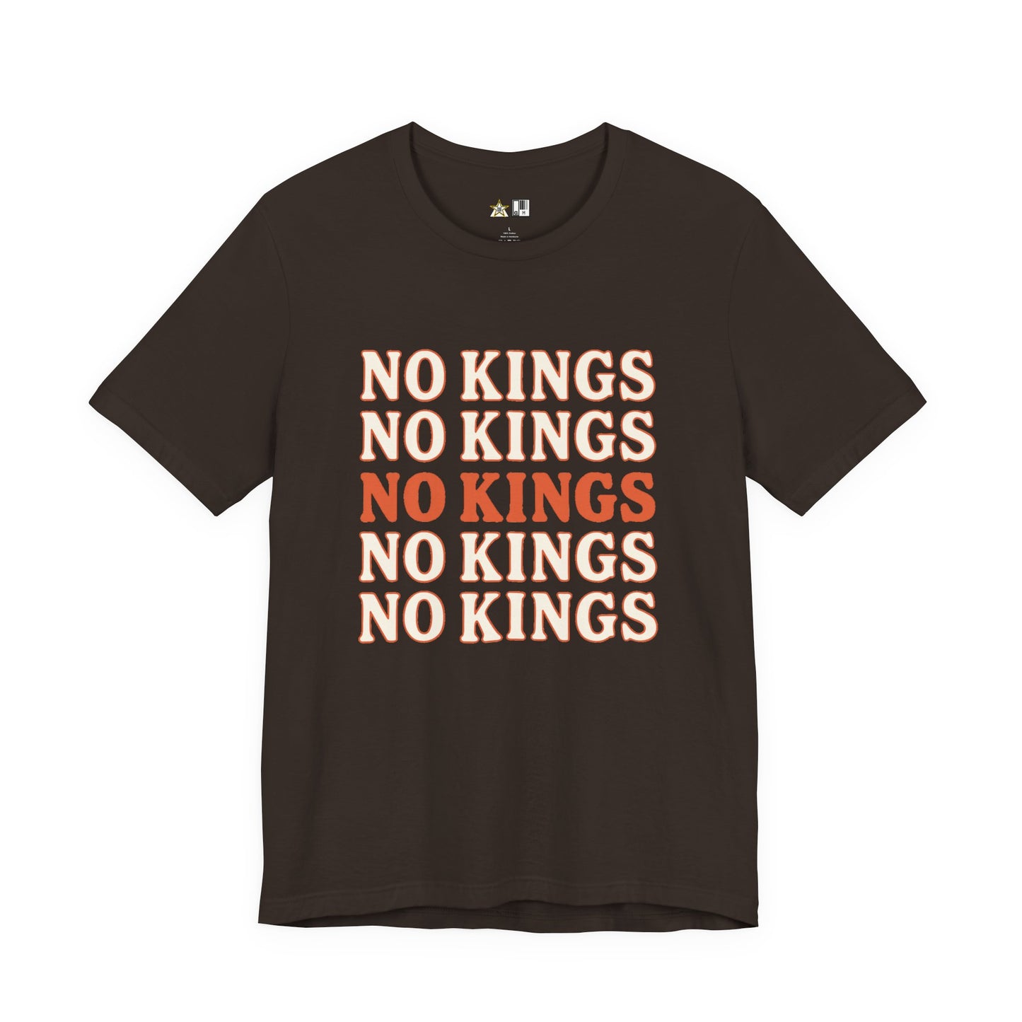 No Kings Pattern Dominance – Unisex Streetwear Graphic Tee