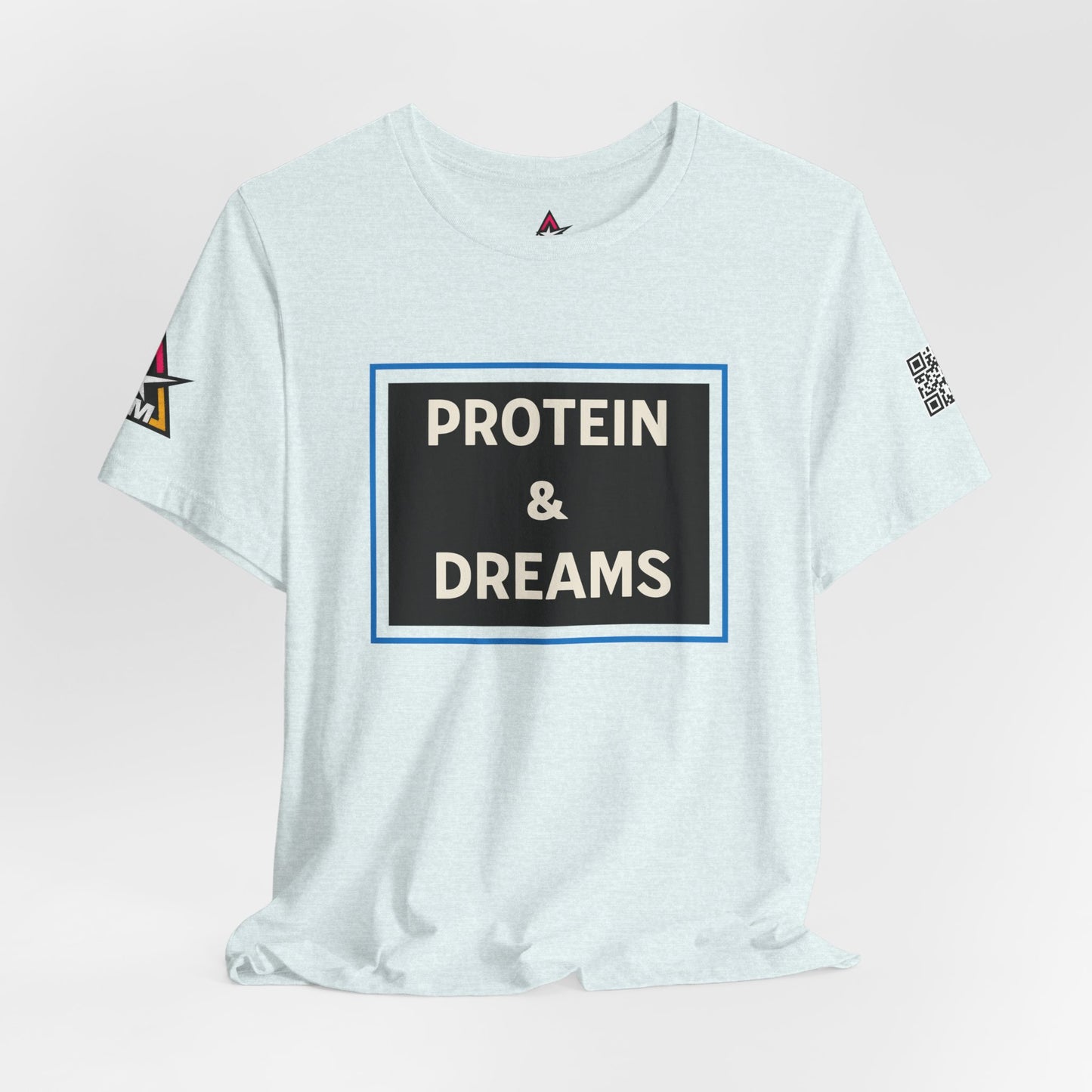 Protein & Dreams Graphic T-Shirt | Fitness Streetwear Tee | Gym Lifestyle Shirt