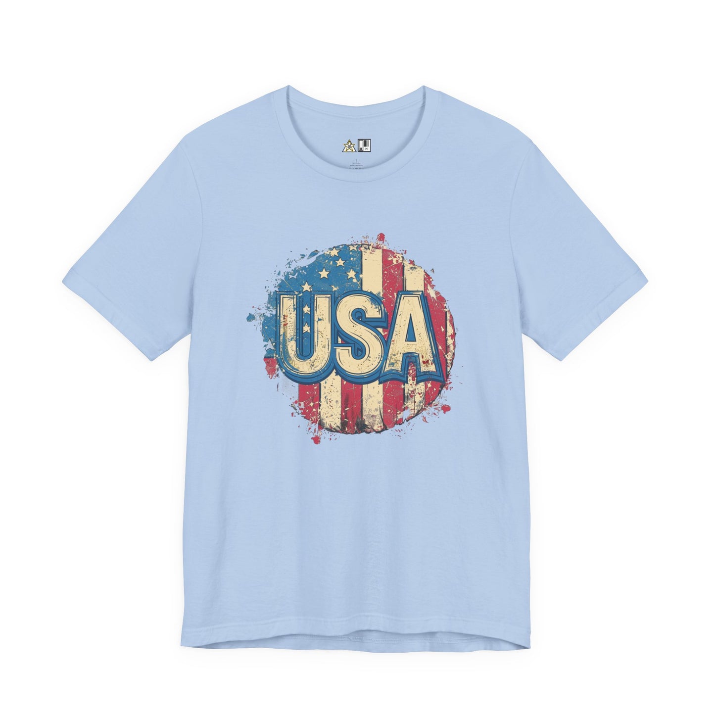 USA Raw Spirit – Unisex Patriotic Streetwear Tee