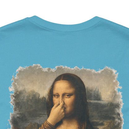 Something Stinks – Funny Mona Lisa Parody Graphic Tee