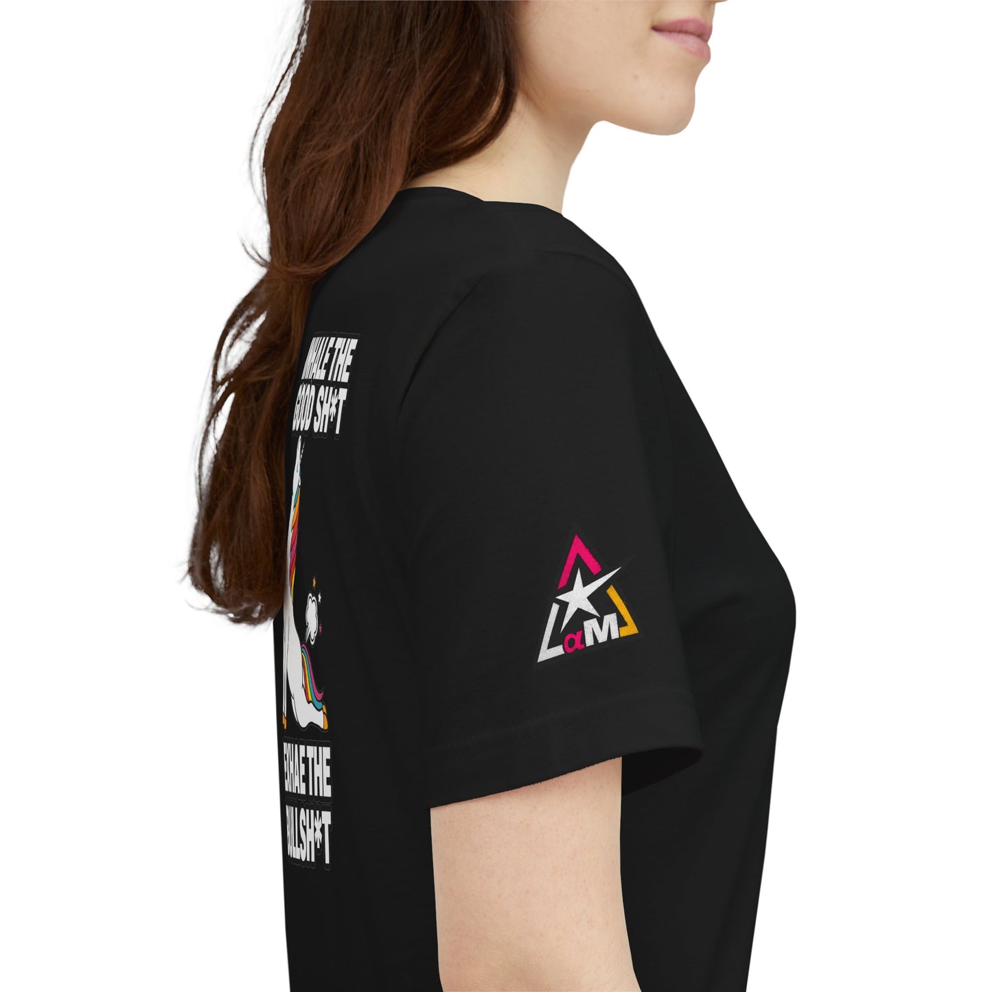 Inhale the Good Shit, Exhale the Bullshit – Funny Unicorn Graphic Tee
