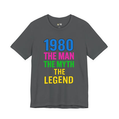 Born a Legend Since 1980 (editable)– Unisex Streetwear Graphic Tee