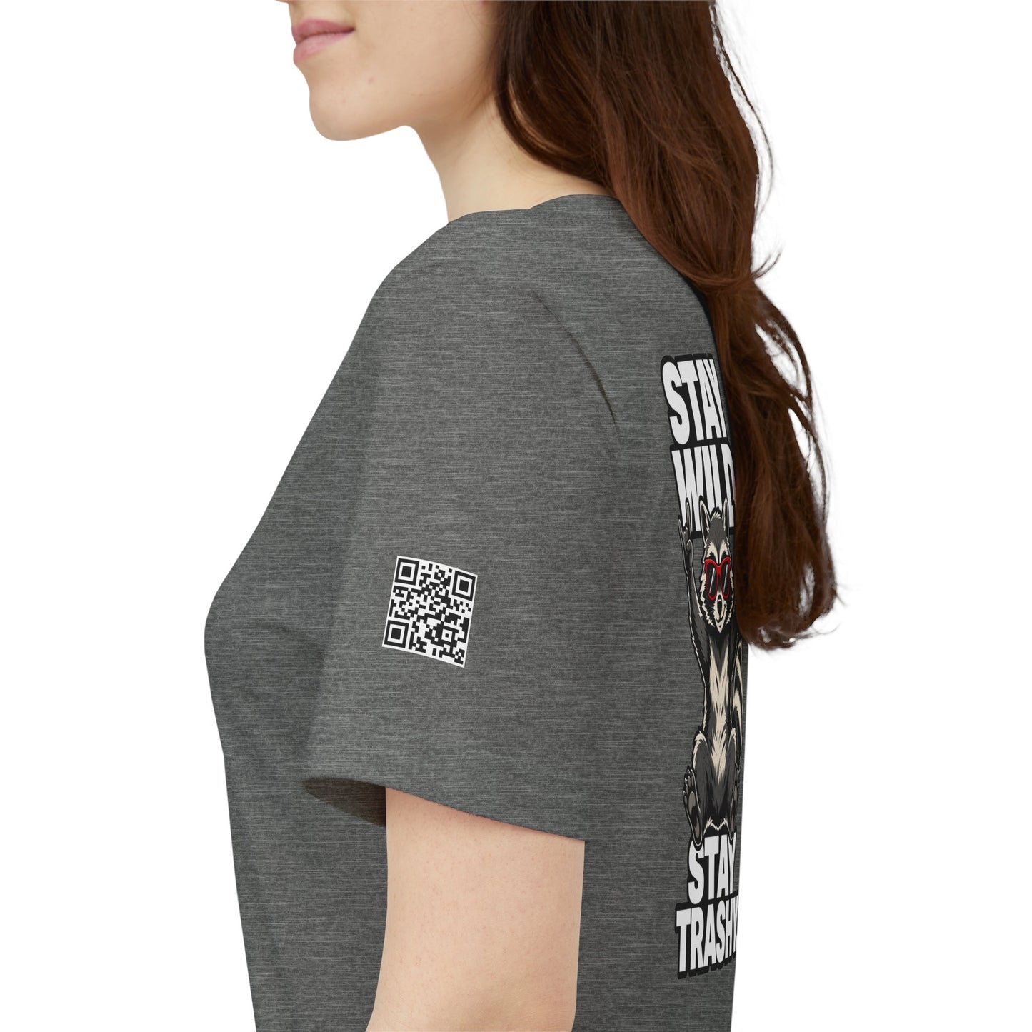 Stay Wild, Stay Trashy – Funny Raccoon Graphic Tee