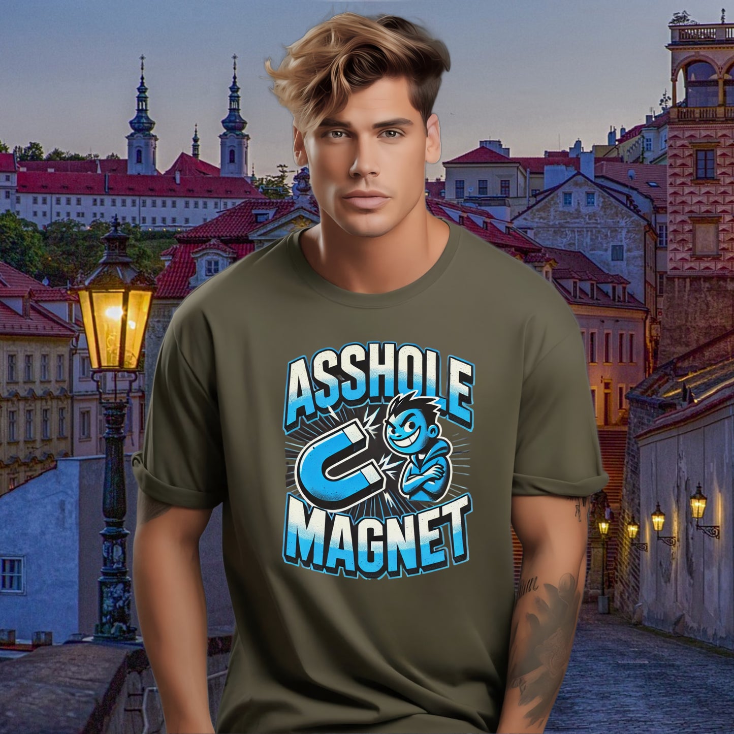 Asshole Magnet Graphic Tee Funny Slogan T-Shirt product