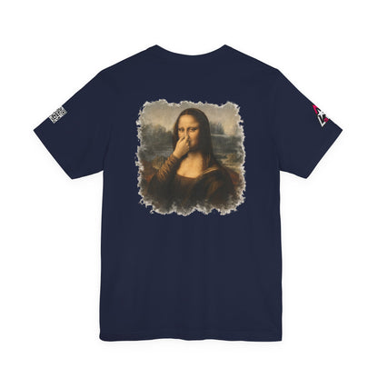 Something Smells Like Bullshit Graphic T-Shirt | Mona Lisa Parody Tee