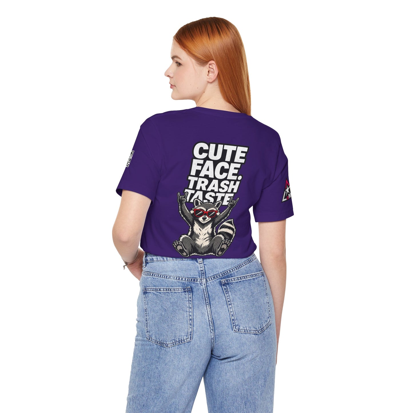 Cute Face, Trash Taste – Funny Raccoon Graphic Tee
