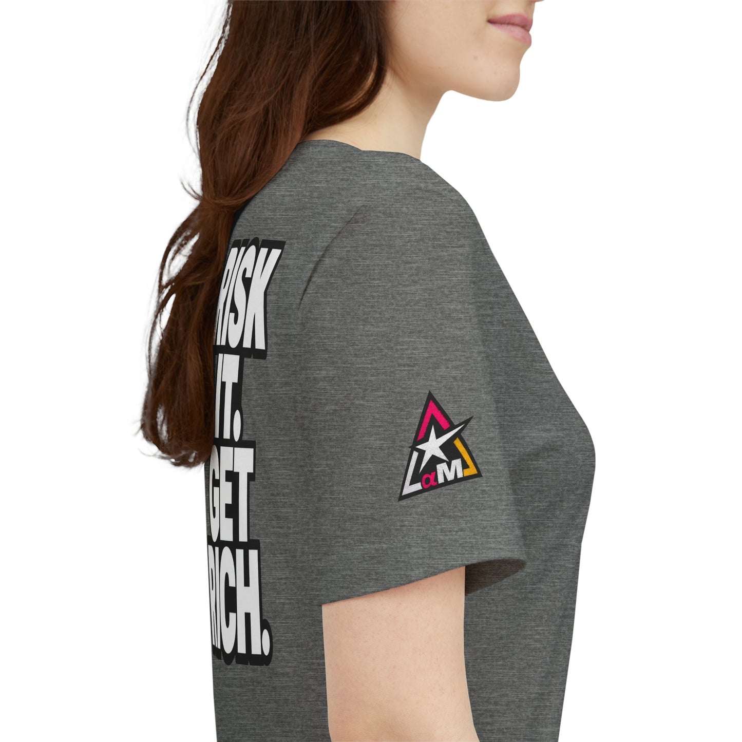 Risk It. Get Rich. – Bold Motivational Graphic Tee