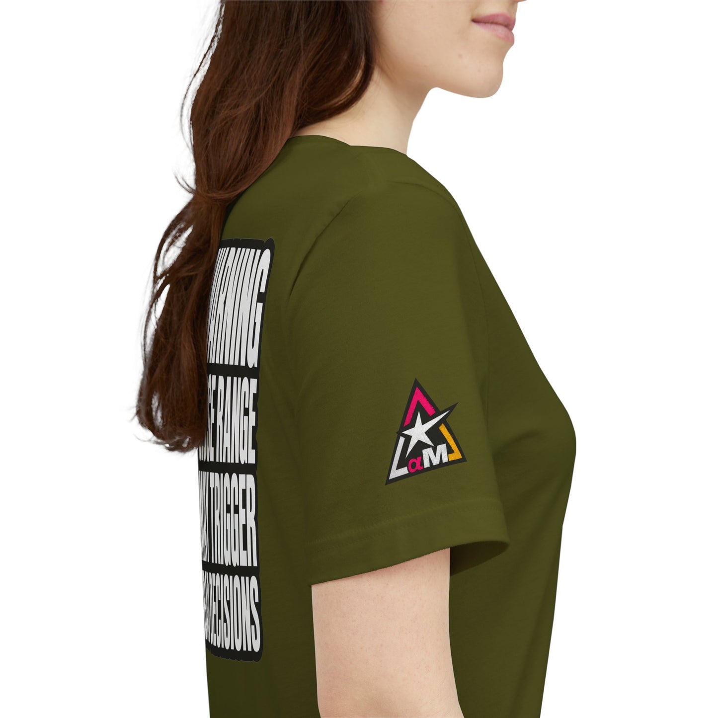 Warning Close Range May Trigger Bad Decisions – Funny Flirty Graphic Tee