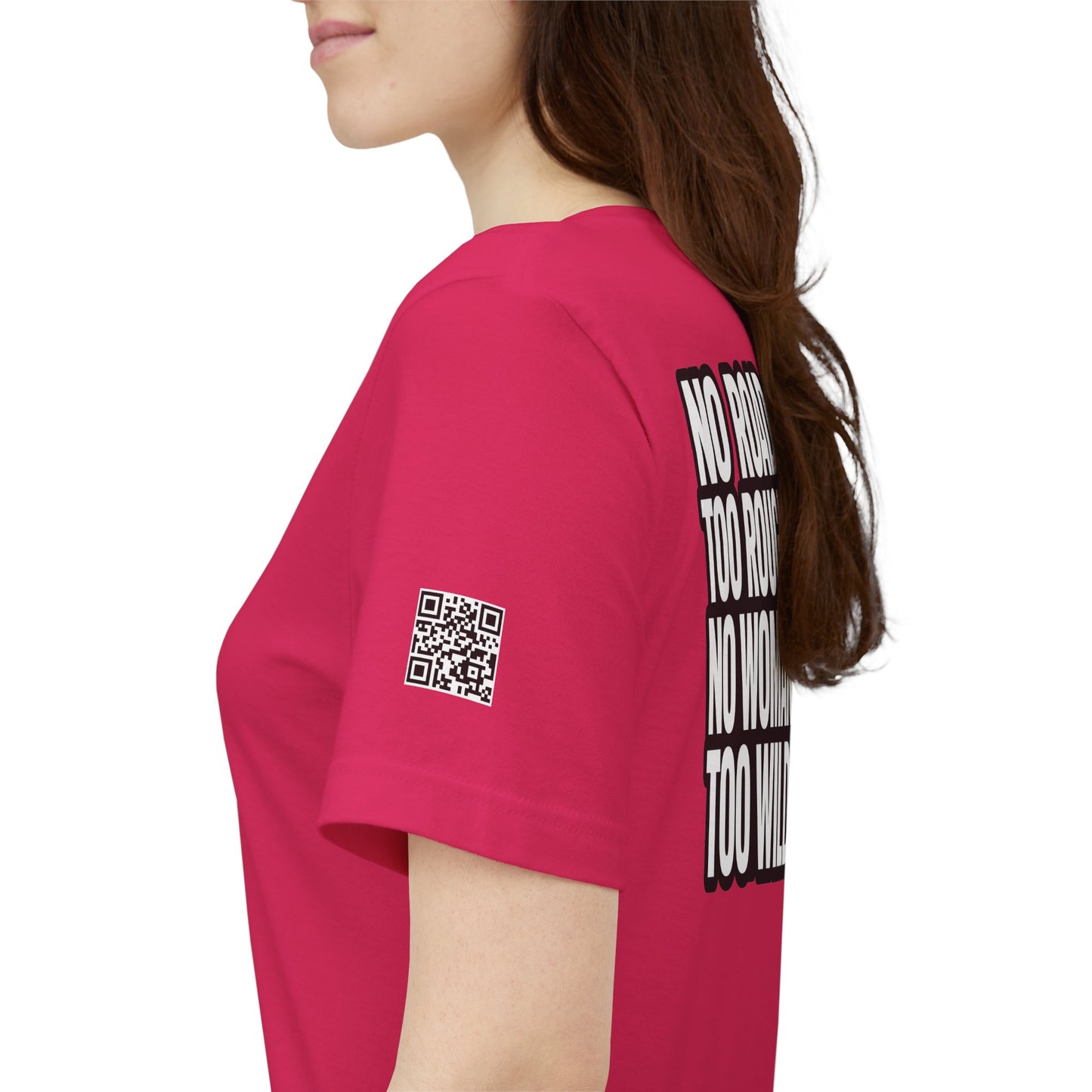 No Road Too Rough, No Woman Too Wild – Adventure Streetwear Graphic Tee