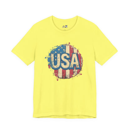 USA Raw Spirit – Unisex Patriotic Streetwear Tee
