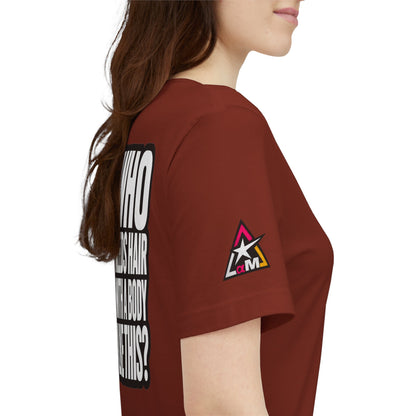 Who Needs Hair With a Body Like This? – Funny Gym Graphic Tee