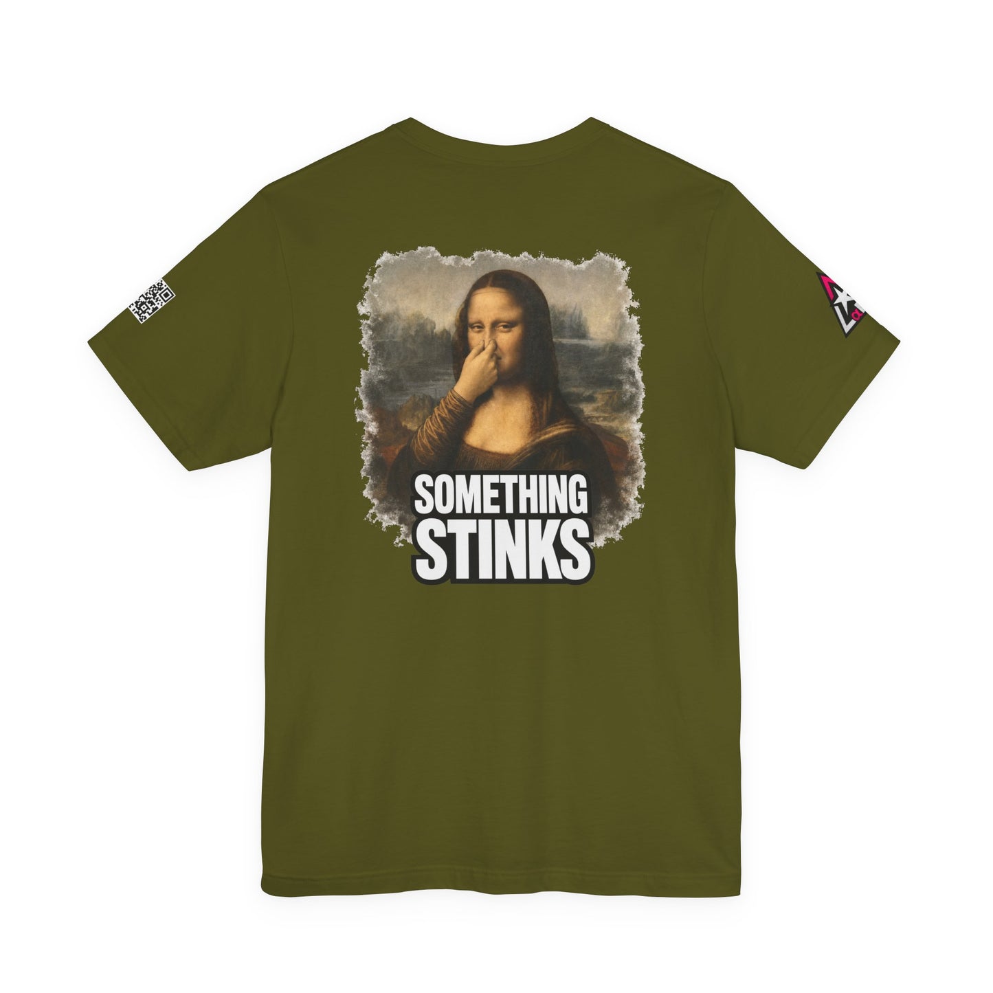 Something Stinks – Funny Mona Lisa Parody Graphic Tee