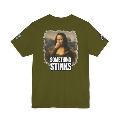 Something Stinks – Funny Mona Lisa Parody Graphic Tee