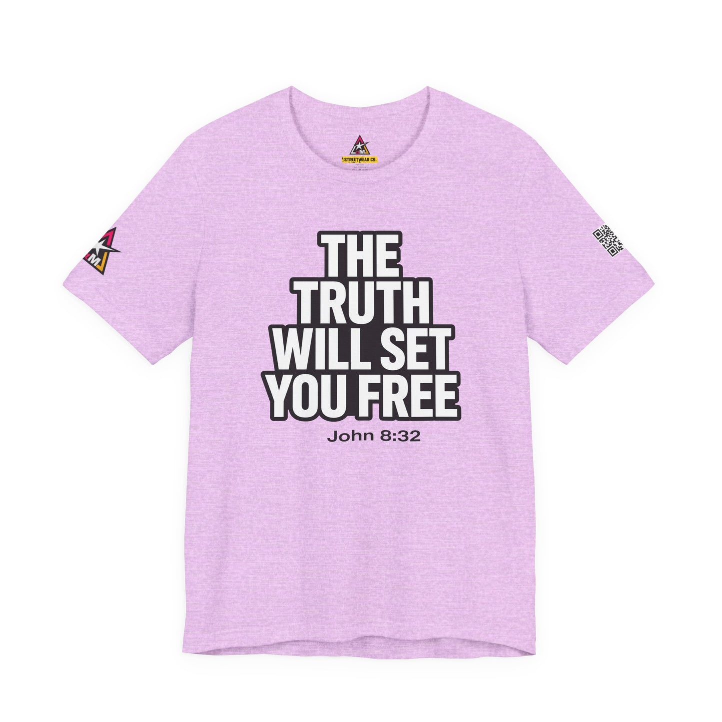 The Truth Will Set You Free Graphic T-Shirt | John 8:32 Christian Tee | Faith Streetwear Shirt
