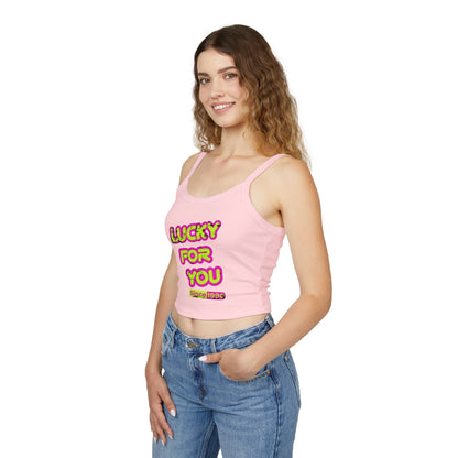 LUCKY FOR YOU SINCE 1990 | Vintage Spaghetti tank | Retro Streetwear