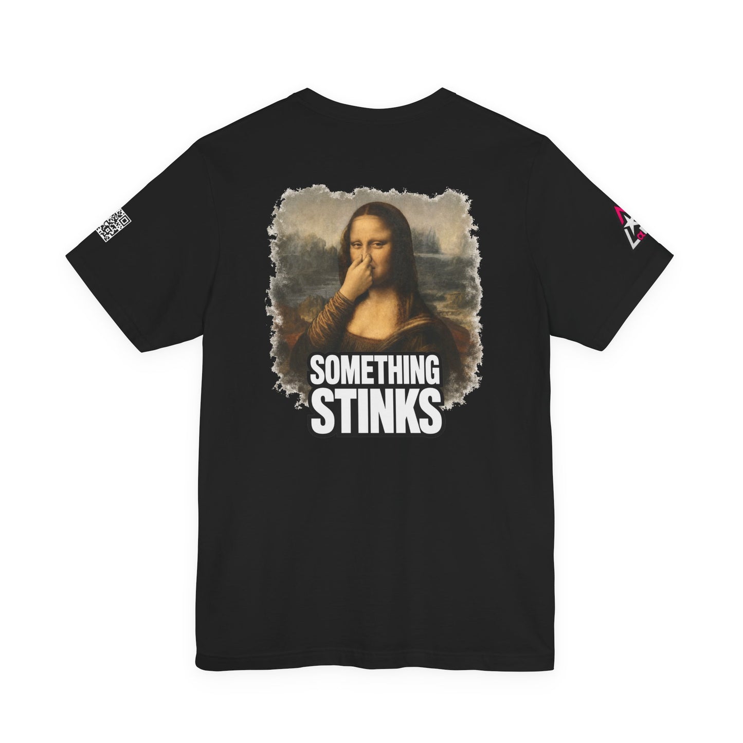 Something Stinks – Funny Mona Lisa Parody Graphic Tee