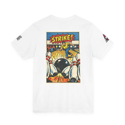 Strike Graphic T-Shirt | Bowling Streetwear Tee | Retro Bowling Shirt  STRIKE.