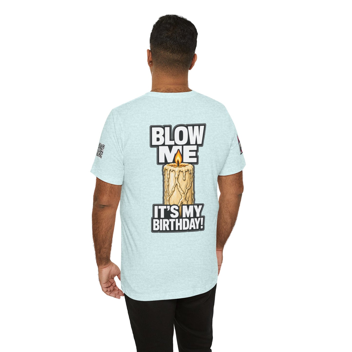 Blow Me, It’s My Birthday – Funny Birthday Candle Graphic Tee