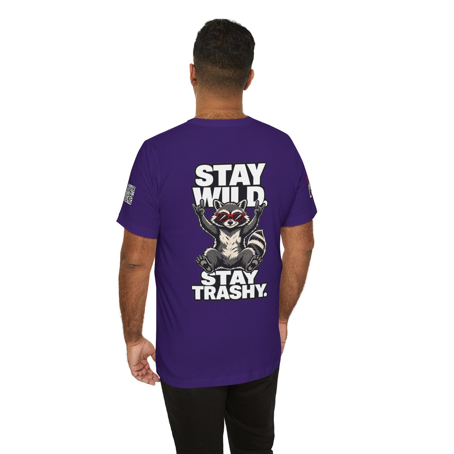 Stay Wild, Stay Trashy – Funny Raccoon Graphic Tee