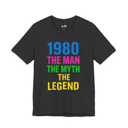 Born a Legend Since 1980 (editable)– Unisex Streetwear Graphic Tee