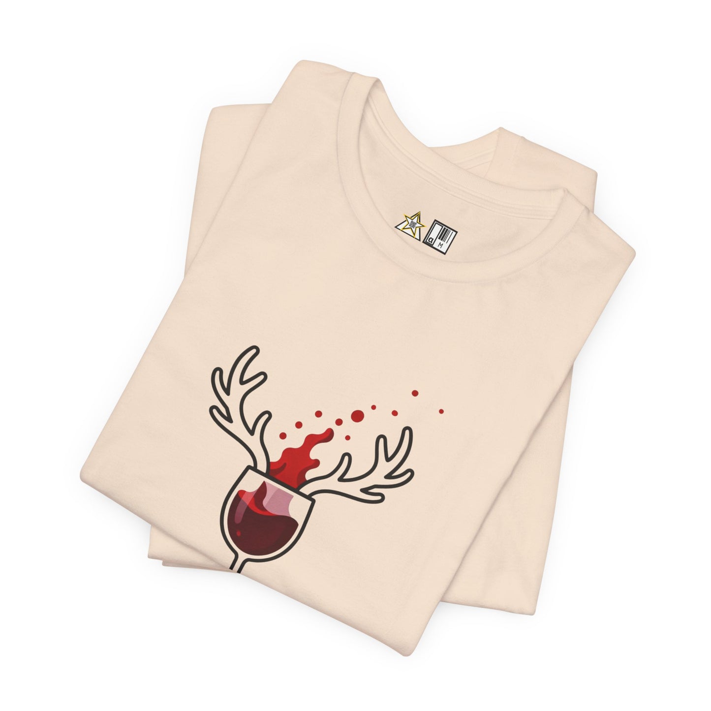 Wine Deer Authority – Unisex Bold Graphic Streetwear Tee