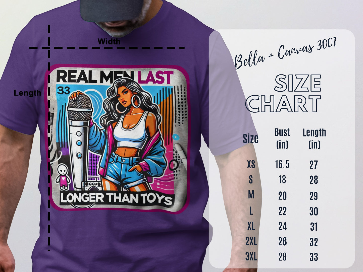 Real Men Last Longer Than Toys T-Shirt product type