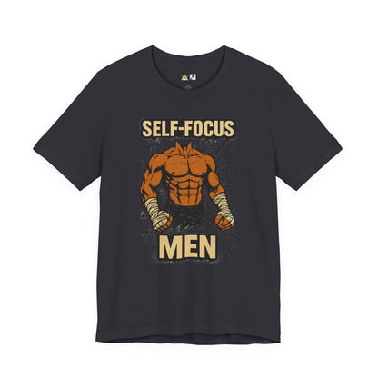 Fighter Self-Focus Men Muscle Power – Unisex Streetwear Graphic Tee